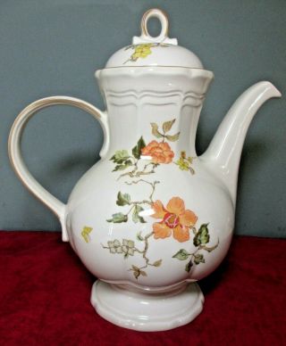 Euc Mikasa Heritage " Olde Tapestry " 8 - Cup Coffee Pot & Lid