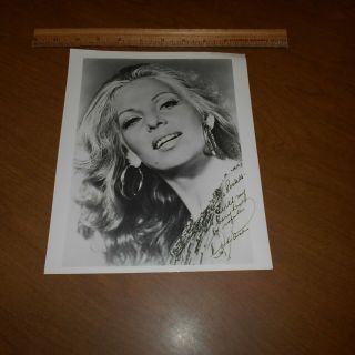 Abbe Lane Is An American Singer And Actress Hand Signed 8 X 10 Photo
