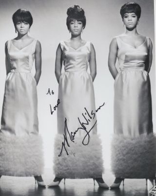 Mary Wilson Signed 8x10 Photo The Supremes Diana Ross Autographed Motown Singer