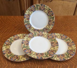 4 Hard To Find Royal Doulton China Cinnabar 7 " Bread Or Dessert Plates Tc1217