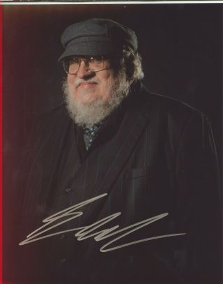 George Rr Martin Writer Game Of Thrones Creator Signed 8x10 Photo W/coa