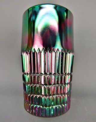 Modern Fenton LINCOLN INN Ltd Ed Raven Carnival Glass Tumbler 5565 2