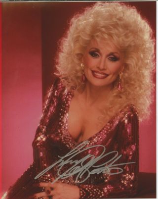Dolly Parton Country Singer Signed 8x10 Photo W/coa