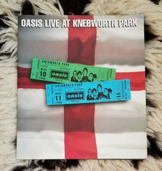 Oasis Live At Knebworth Park Tour Programme 1996 - Noel & Liam Gallagher - Britpop