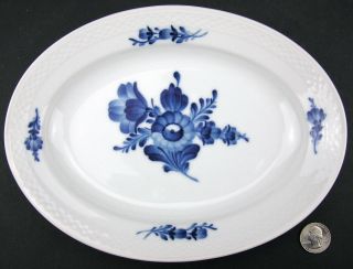 Royal Copenhagen Blue Flower 9 3/4 " Oval Serving Platter 10/8015 Braided