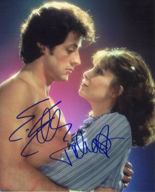 Sylvester Stallone & Talia Shire Rocky Autographed 8x10 Reprint