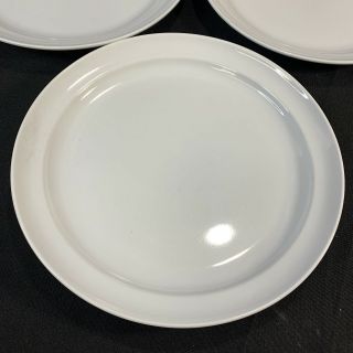 Set of 6 Over and Back White Porcelain My Table Dinner Plates 7