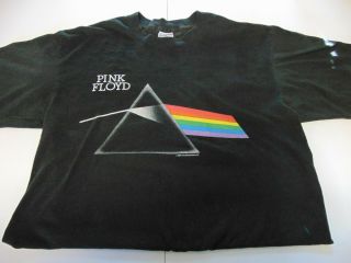 Rock T - Shirt Pink Floyd Dark Side Of The Moon Black Short Sleeve Size Xl