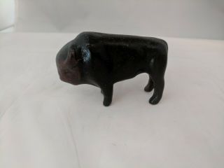 Frankoma Pottery Miniature American Bison Buffalo Rubbed Bisque