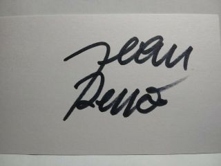 Jean Reno Authentic Hand Signed Autograph 3x5 Index Card - Leon The Professional