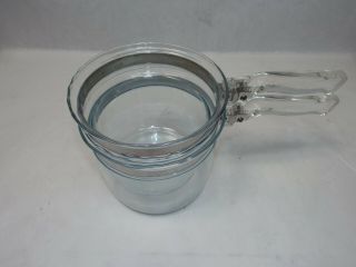 Vintage Pyrex Glass Flameware 1 - 1/2 Qt.  Double Boiler 6283 No Lid