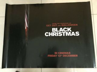 Black Christmas Uk Quad Movie Poster