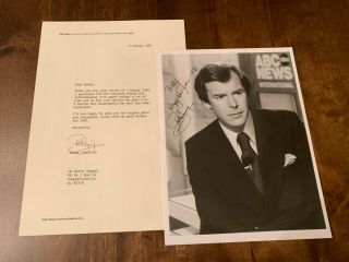 Peter Jennings - Autographed/signed 8x10 Photo - Abc News