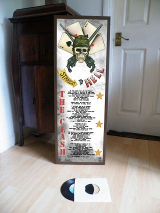 The Clash Straight To Hell Promo Lyric Sheet Poster,  Sex Pistols,  Strummer,  Riot