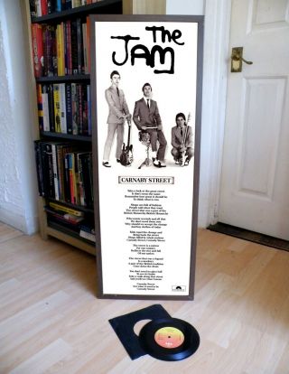 The Jam Carnaby Street Promotional Poster,  Lyric Sheet,  Sex Pistols,  Clash,  Eton