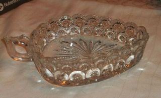 Re - Duced - Moon & Star,  Vintage,  Clear,  Glass,  Finger Ring,  Candy,  Dish,  Rare,  Exc.  Cond