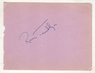Russ Tamblyn Cut Signature Autograph West Side Story Twin Peaks Tom Thumb