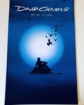 David Gilmour Pink Floyd " On An Island " Promo Limited Ed.  Lithograph 803