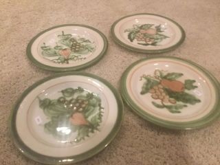 John B Taylor Ceramics Harvest Pear Dinner Plates,  Set Of 4