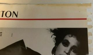 Rare Wilhelmina Modeling Agency Look Book Page of Whitney Houston 2
