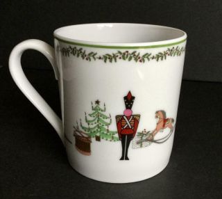 Bernardaud Limoges Grenadier Happy Holiday Christmas Coffee Cup Ht Chocolate Mug