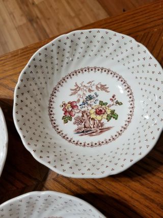 Royal Doulton GRANTHAM Set of 3 Coupe Cereal Bowls Made in England D5477 5