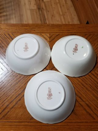 Royal Doulton GRANTHAM Set of 3 Coupe Cereal Bowls Made in England D5477 7