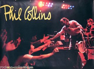 Genesis Phil Collins 1985 No Jacket Live Promo Poster