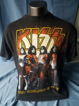 Kiss Alive Worldwide Tour 96 - 97 Concert T Shirt Size Xl Philadelphia Exclusive
