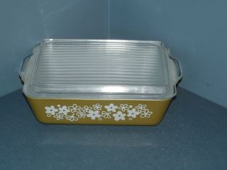 Gorgeous Vintage PYREX Spring Blossom Covered Refrigerator Dish 503 2