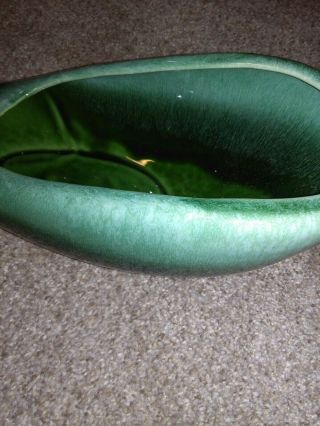 Vintage Hull USA 88 Pottery green Whale Planter Candle Holder 4