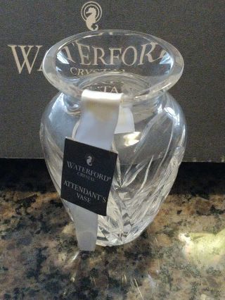Vintage Waterford Crystal Bridal Attendant Vase 4 "