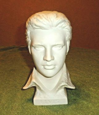 1977 House Of Goebel Elvis Presley Ceramic Bust Statue - West Germany - Bochmann