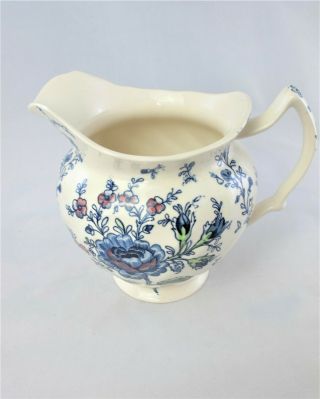 Johnson Brothers Rose Chintz Blue Small PITCHER,  Flowers,  Hard to Find,  Vintage 2