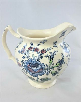 Johnson Brothers Rose Chintz Blue Small PITCHER,  Flowers,  Hard to Find,  Vintage 5