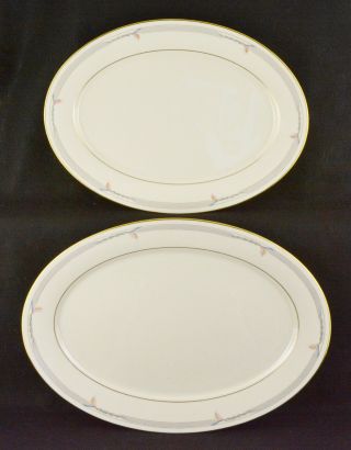 Lenox Gramercy Two Platters Large (16 1/8 By " 11 3/4 ") Small (13 3/4 " By 10 1/8 ")