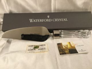 Waterford Crystal Marquis Offset Cake Server With Tags And Box Fs