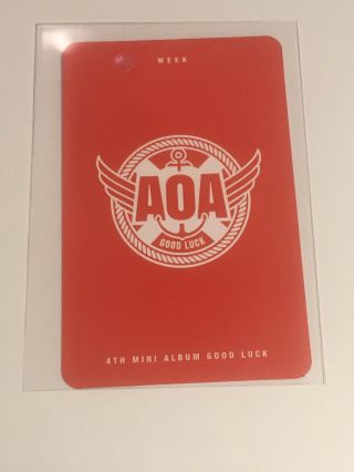 AOA Yuna Good Luck Official Photocard Card Kpop K - pop 2