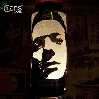 Joe Strummer Beer Can Lantern The Clash Punk Pop Art Portrait Lamp,  Unique Gift