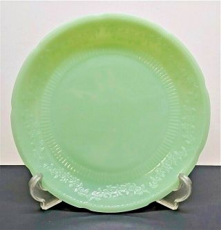 Vintage Fire - King Jadite Green 9 1/8 " Alice Dinner Plate