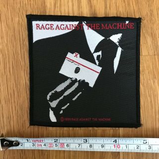 Rage Against The Machine Rare Uk Embroidered Sew On Patch (2)
