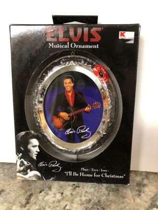 Elvis Presley Music “i’ll Be Home For Christmas” Ornament Santa Best