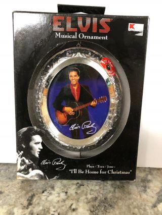 Elvis Presley Music “I’ll Be Home For Christmas” Ornament Santa Best 4