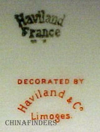 HAVILAND china AUTUMN LEAF France DINNER PLATE Set of Two (2) - 9 - 3/4 