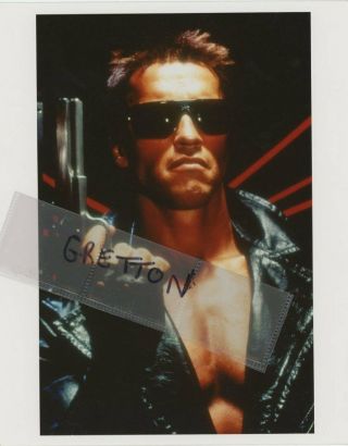 Arnold Schwarzenegger In Terminator Rare Colour Print Photo