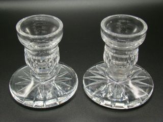 Waterford Crystal Candlesticks Candle Holders Vintage Ireland