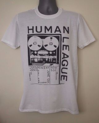 Human League T - Shirt Early Gig Flyer Gary Numan Kraftwerk Cabaret Voltaire