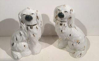 Antique 5 1/2” Staffordshire Dogs 2