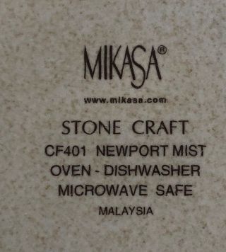 Mikasa NEWPORT MIST CF401 Dinner Plates 4 5
