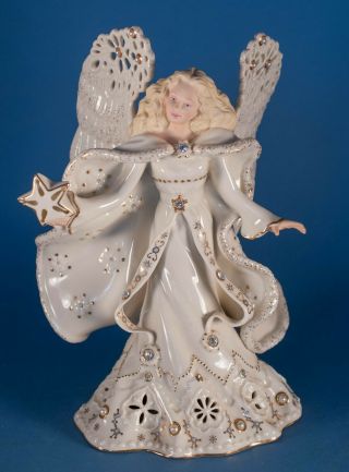 Lenox Florentine & Pearl Lighted Angel Figurine